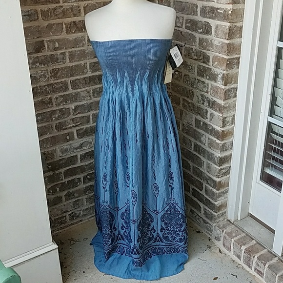 Anthropologie Brand Lapis Maxi Dress 